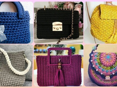 Fabulous and stylish handmade crochet bags designs ideas||unique Crochet​ hand Bag Pattern ideas