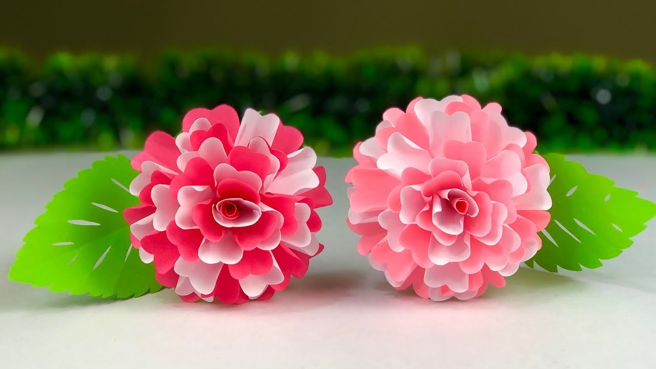 Flower Making With Paper | Home Decor | Paper Flower | Paper Flower Making | Paper Craft | Craft DIY
