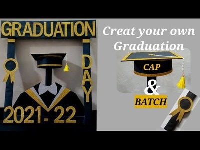 Graduation cap and frame tutorial#how to make graduation cap at home#DIY:paper craft