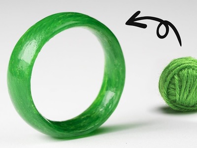 How to Make an Emerald Ring with Woolen