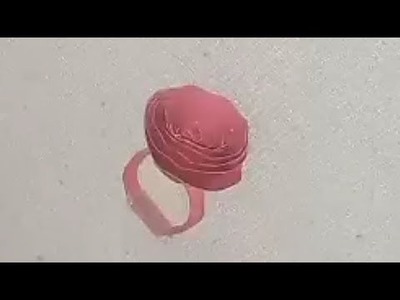 How to make beautiful paper ring #youtubeshorts