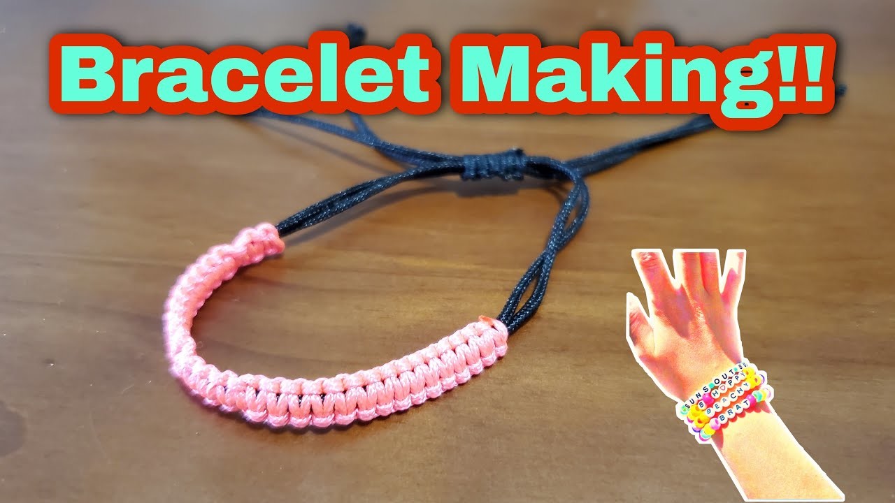 How to Make Easy DIY Friendship Bracelet | Paracord String Bracelet Macrame Knot Shamballa Bracelet