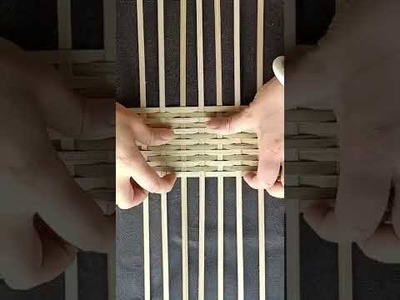 Retangular Bamboo Basket Weaving Turorial 1 #Bamboo Handmade Craft #shorts