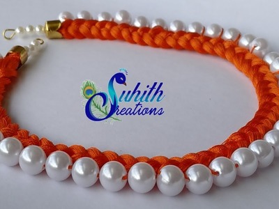 Silk thread choker necklace | Jewellery | Jewellery collection | @Suhith Creations