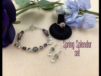 Spring Splendor Bracelet, Ring and Earrings Tutorial