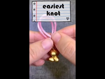 The EASIEST Knot Necklace Tutorial #shorts