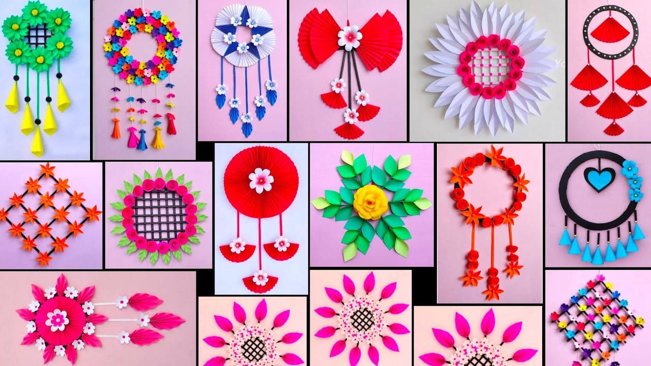 15 Best collection paper flower wall hanging craft ideas || DIY Wall Hanging Home Decor || Art Ideas