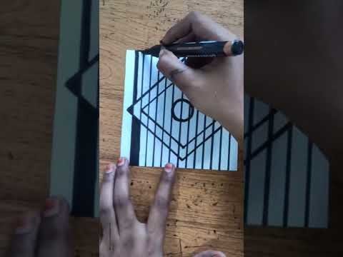3D art trick illusion on paper#3D art drawing for beginners#3D art#shorts