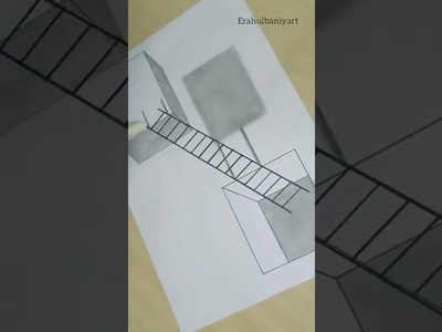 3d drawing, 3d drawing hole in paper, short video #shorts #drawingtricks
