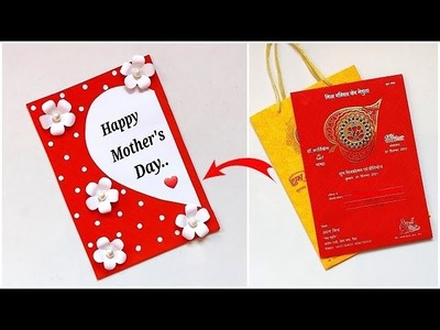 Beautiful Handmade Mother's day card. DIY Happy Mother's day greeting card 2022