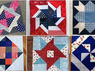 ????Block pattern quilt.patchwork quilt by pop up fashion ????