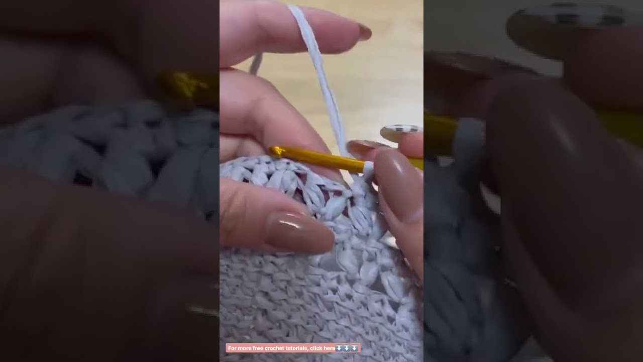 Crochet raffia bag free tutorial