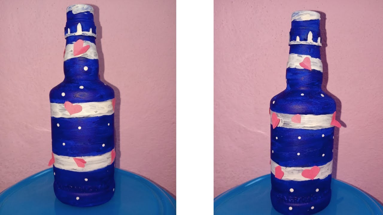 DIY Glass Bottle decoration ideas | beautiful Bottle Decorations ideas