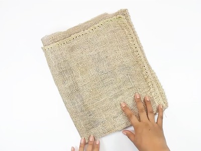 DIY jute bag | How to make a handmade jute bag or sack - Ecobrisa DIY