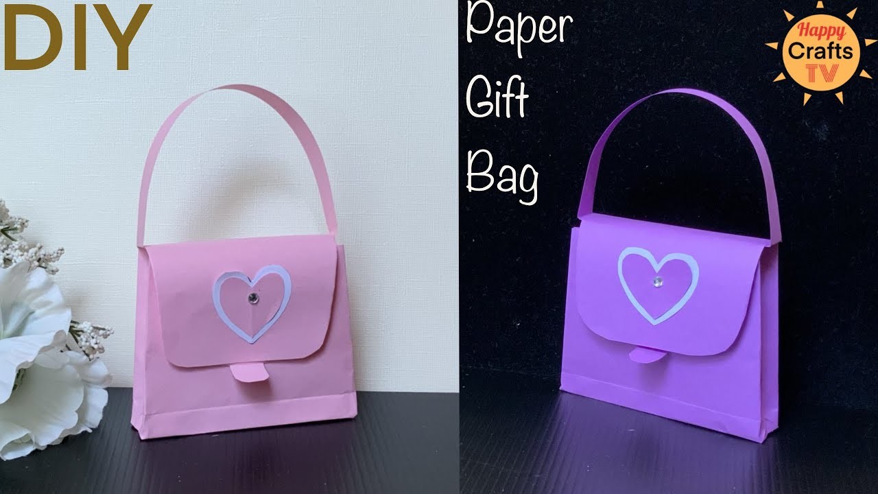 DIY PAPER HANDBAG I How to make paper gift bag l Easy DIY paper craft