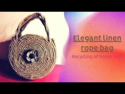 DIY Purse Making l Jute hand bag idea | Jute rope handbag tutorial