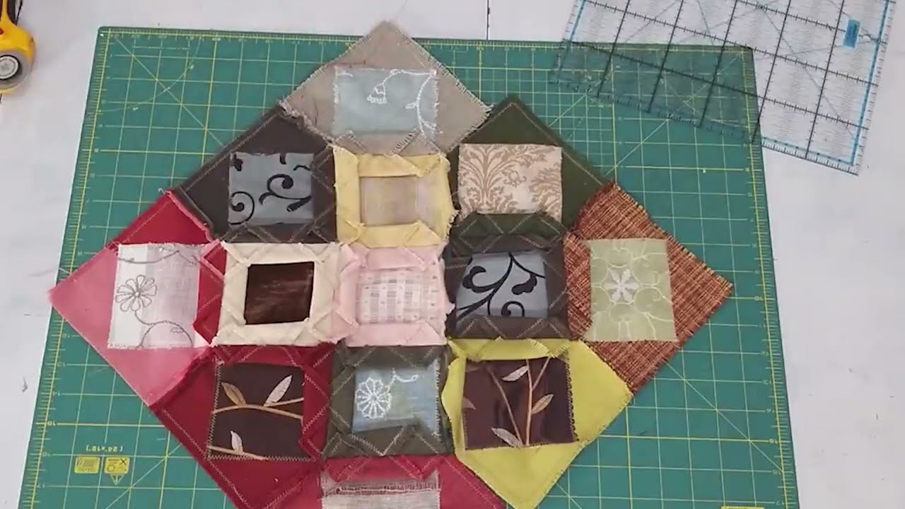 [ DIY ] The idea of sewing from pieces of fabric. Patchwork masterclass. Sewing for beginners.