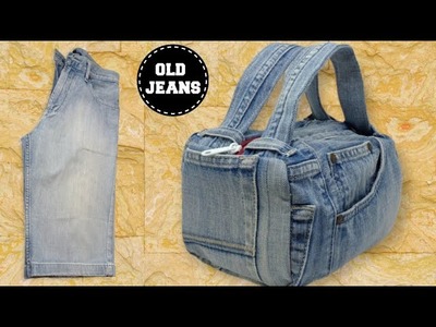 DIY TOTE BAG FROM OLD JEANS