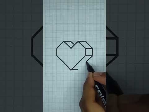 How to Draw 3D Illusion on Graph Paper