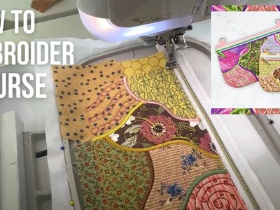 How to Embroider a Patchwork Purse - May Sew-Along