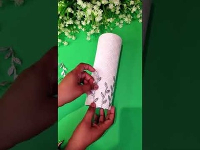 How to make Amazing table centerpiece glam flower vase DIY , using chips tin ???????????? #shorts #homedecor