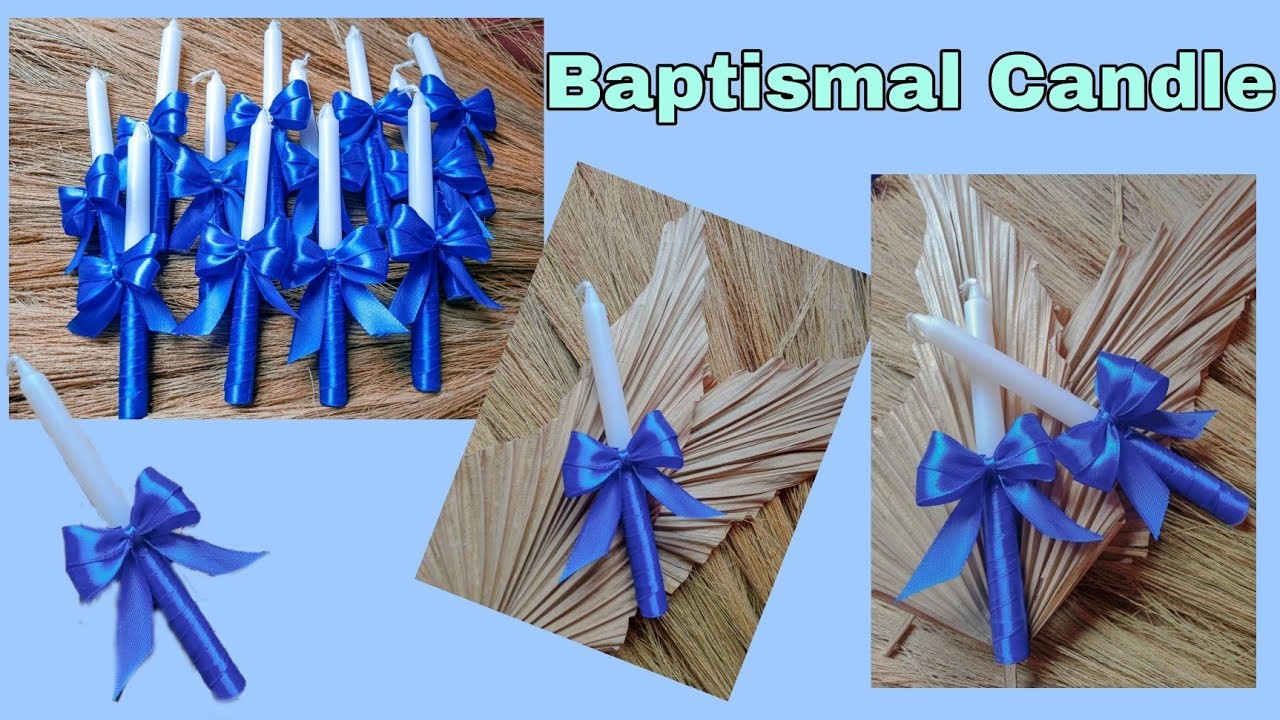 How to make Candle for Christening | DIY Baptism Candle | quick and easy