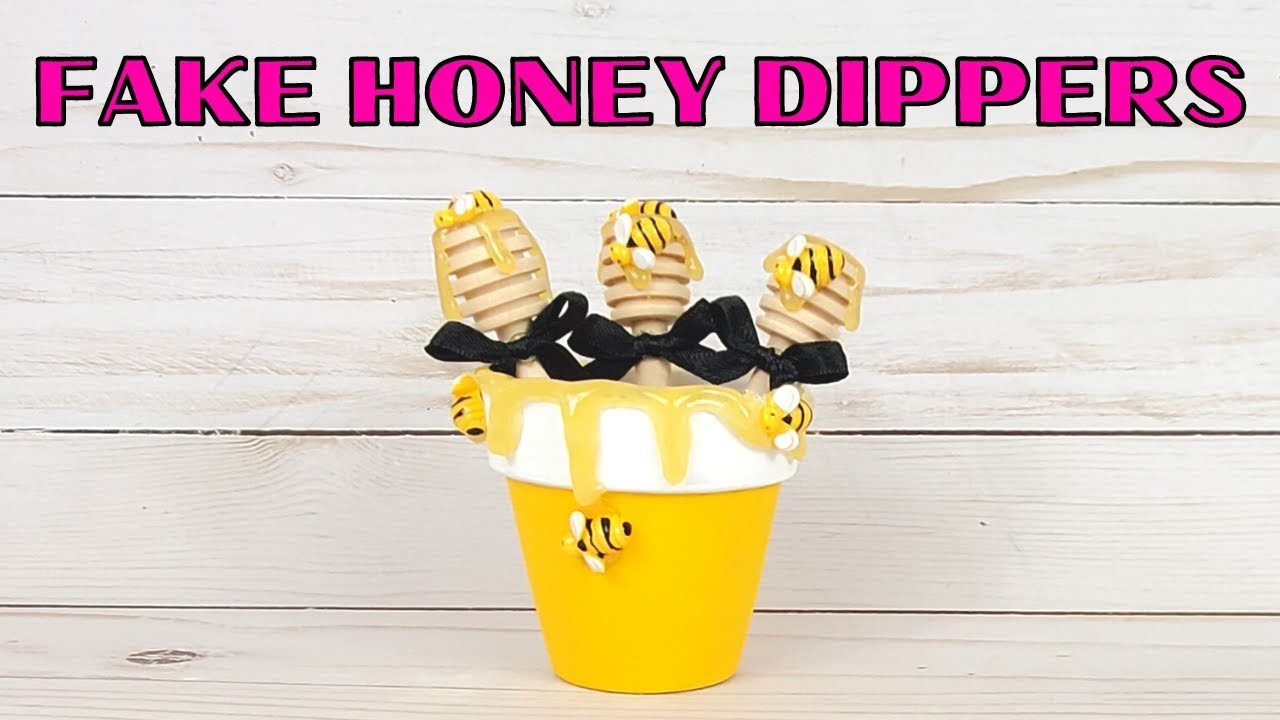 HOW TO MAKE FAKE HONEY FOR CRAFTS - Easy DIY Honey Bee Tiered Tray Decoration