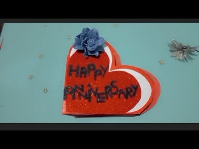 How to make heart scrapbook|Handmade scrapbook for anniversary| happy anniversary my ????????