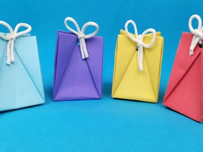 How to make Paper Bag. DIY Hello kitty Paper Bag.DIY Paper bag for treat.DIY Goodie bag.candy bag