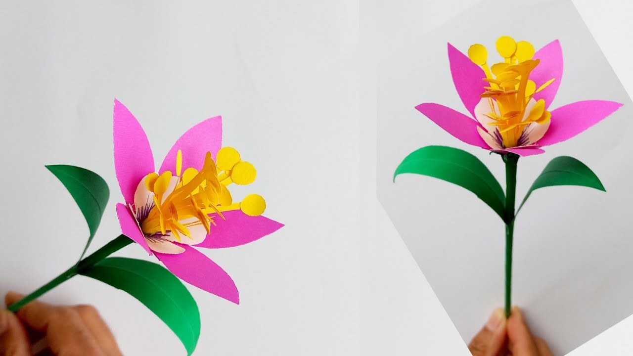 How to make simple and beautiful paper flower ||paper craft