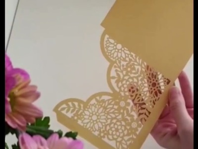 How To Make Wedding Invitations | Pocket Wedding Invitation | 5x5 inches