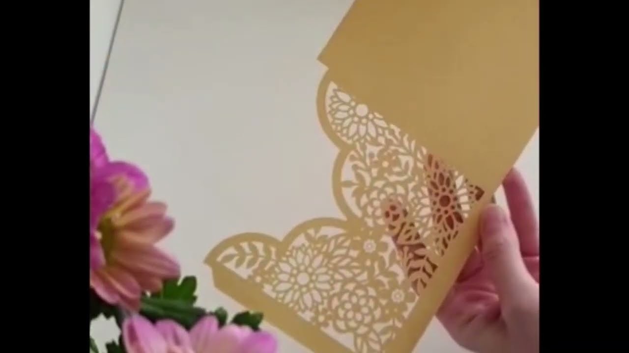 How To Make Wedding Invitations | Pocket Wedding Invitation | 5x5 inches