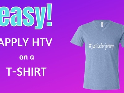 How to Put Heat Transfer Vinyl (HTV) on T-Shirt | DIY | Make Your Own T-Shirt #cricut #diy #htv