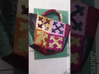 Sewing bag in patchwork style. #shorts #sewing #bag
