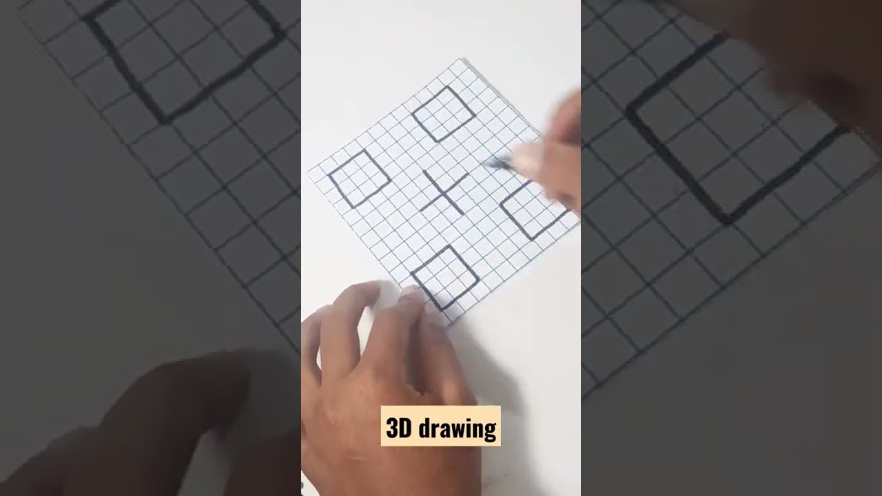 Simple 3Ddrawing ||3d art||easy and simple art #3dart #shorts