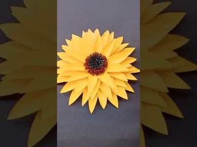 Sunflower Wall Hanging Decorations || Paper Sunflower || DIY Simple Craft Ideas