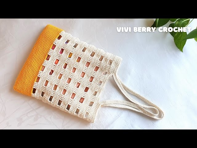 ????Super Easy DIY Crochet Bag | Crochet Tote Bag Tutorial | 2 Tones so Wonderful???? | ViVi Berry Crochet