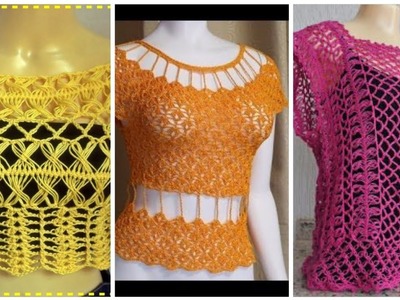 Top Running Gorgeous crochet knitting embroidered lace Patchwork Blouse Designe For Business Women