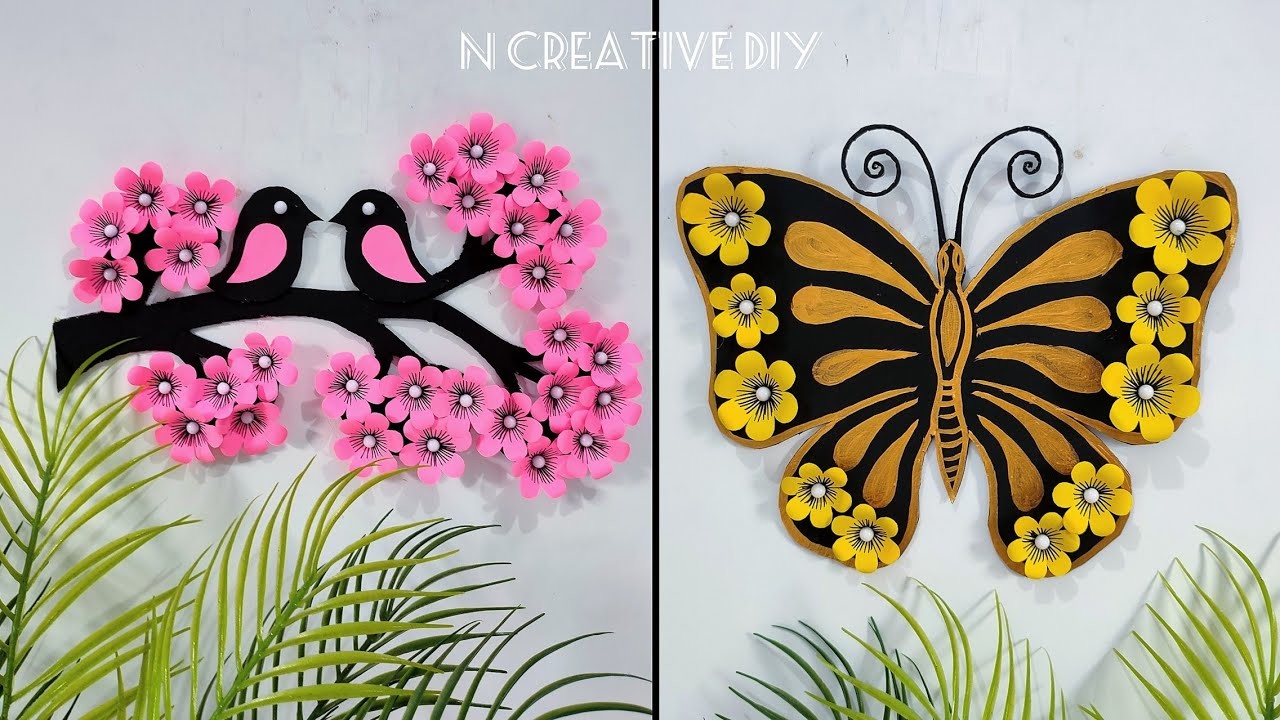 Unique wall hanging craft | Easy paper flower wall decor | Paper craft for home decor | Room decor