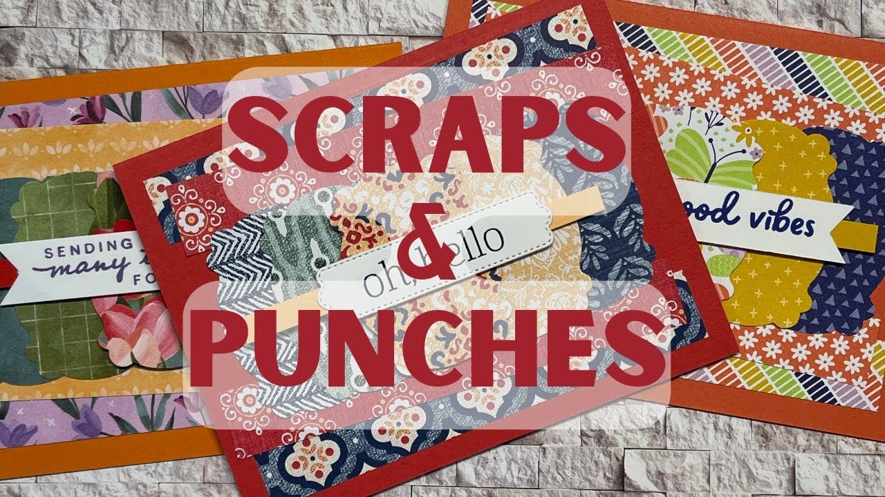 Use up that leftover scrap paper and your label punch to create these fun cards