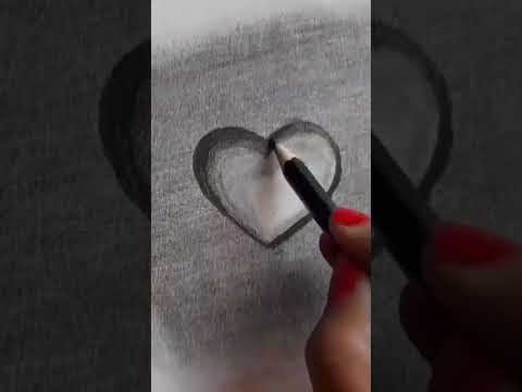 3D Drawings on Paper | Heart illusion Drawing Step by Step