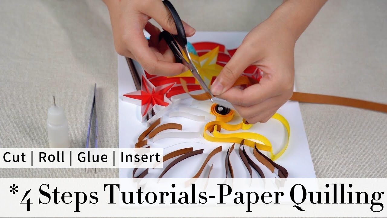 4 Steps to Make Paper Quiiling | Easy operations for beginners | Uniquilling