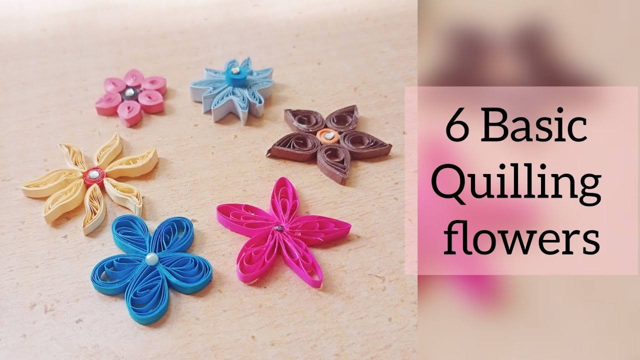 Basic Quilling Flowers Part-1|Quilling Flowers for beginners