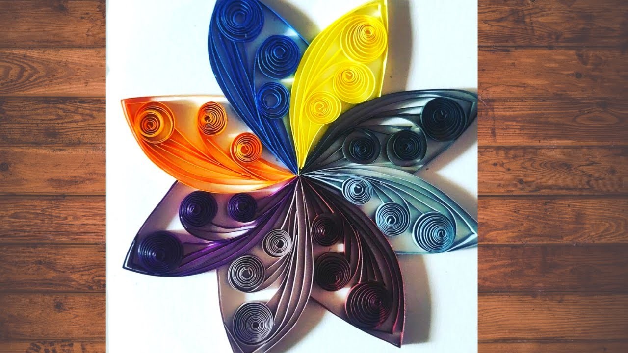 How to make Quilled Mandala Flower| Quilling Paper Craft Ideas | Paper crafts