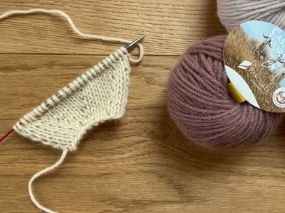 Knitting Tutorial | Cast on a Stitch to Increase. Masche aufschlingen als Zunahme