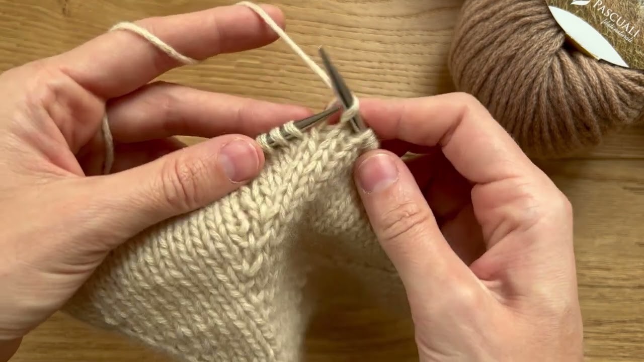 Knitting Tutorial | Raised Increase: Left-Lifted Increase LLI.Angehobene Zunahme: Linksgeneigt LAZ