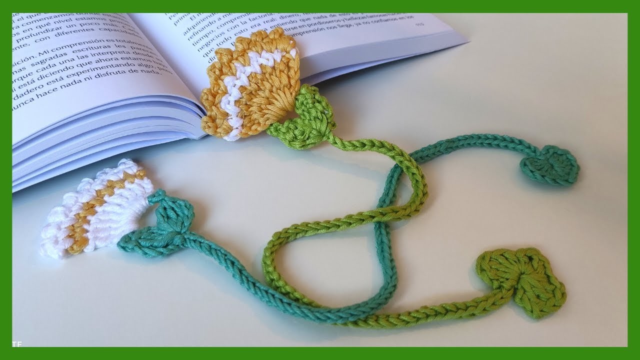 MARCADOR DE LIVRO EM CROCHÊ | MARCAPÁGINAS A CROCHET | HOW TO MAKE A BOOKMARK IN CROCHÊ