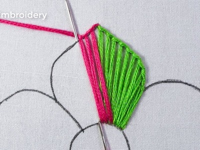 Modern Hand Embroidery Creative Work New Super Elegant Colorful Flower Amazing Design Easy Tutorial
