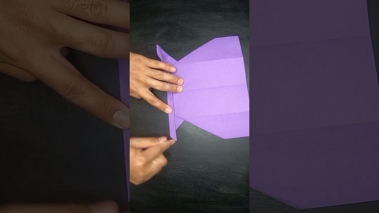 Paper airplane '' Monster Purple '' {Tutorial}