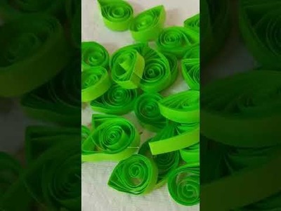 Quilling leaves #shorts #quilling #diy #creativecraft #viral #ytshorts #trending